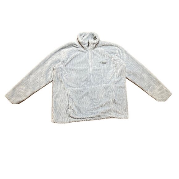 Columbia Fleece Sweater Tall Neck Light Blue XXL Teddy Bear Gorpcore Outdoors - Picture 2 of 9